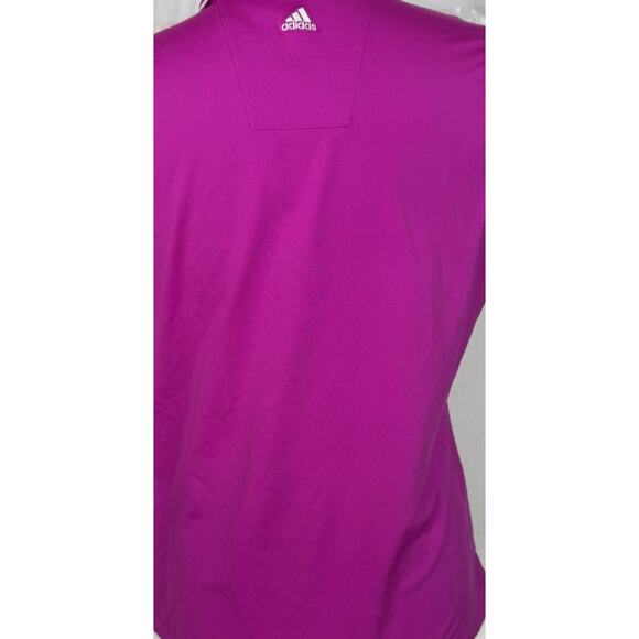 Adidas Golf ClimaCool Womens Large Purple Sleeveless Polo Shirt Polyester - Picture 6 of 7